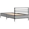 Cadre de lit sans matelas sonoma gris 75x190 cm 