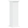 Support pour plantes blanc 33x33x100 cm bois d'ingénierie 