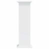 Support pour plantes blanc 33x33x100 cm bois d'ingénierie 