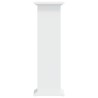 Support pour plantes blanc 33x33x100 cm bois d'ingénierie 