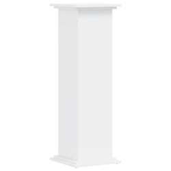 Support pour plantes blanc 33x33x100 cm bois d'ingénierie 