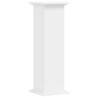 Support pour plantes blanc 33x33x100 cm bois d'ingénierie 