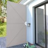 Auvent latéral pliable de terrasse Crème 400 x 200 cm 