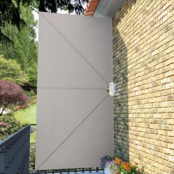 Auvent latéral pliable de terrasse Crème 400 x 200 cm 