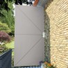 Auvent latéral pliable de terrasse Crème 400 x 200 cm 