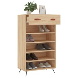Armoire à chaussures chêne sonoma 60x35x105cm bois d'ingénierie 