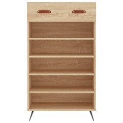 Armoire à chaussures chêne sonoma 60x35x105cm bois d'ingénierie 