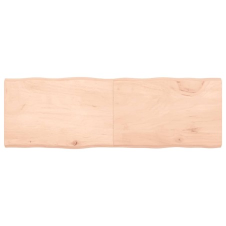Dessus de table bois massif non traité bordure assortie 