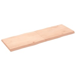 Dessus de table bois massif non traité bordure assortie 