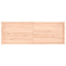 Dessus de table bois massif non traité bordure assortie 