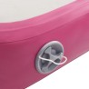 Tapis gonflable de gymnastique avec pompe 60x100x15 cm PVC Rose 