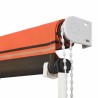 Auvent rétractable 400x150 cm Orange et marron 