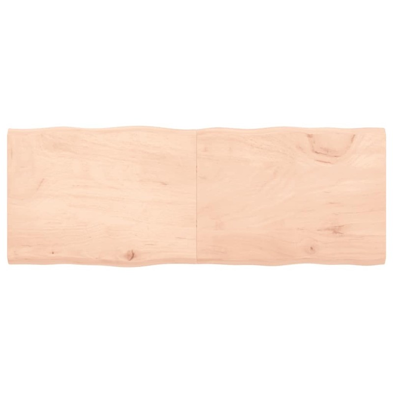 Dessus de table bois massif non traité bordure assortie 