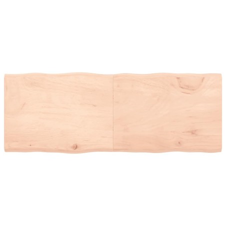 Dessus de table bois massif non traité bordure assortie 