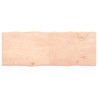 Dessus de table bois massif non traité bordure assortie 