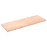 Dessus de table bois massif non traité bordure assortie 