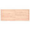 Dessus de table bois massif non traité bordure assortie 