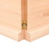 Dessus de table bois massif non traité bordure assortie 