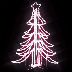 Arbre de Noël pliable avec LED Blanc chaud 87x87x93 cm 