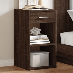 Tables de chevet 2pcs chêne marron 35x34x65cm bois d'ingénierie 