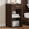 Tables de chevet 2pcs chêne marron 35x34x65cm bois d'ingénierie 
