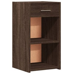 Tables de chevet 2pcs chêne marron 35x34x65cm bois d'ingénierie 