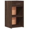 Tables de chevet 2pcs chêne marron 35x34x65cm bois d'ingénierie 