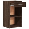 Tables de chevet 2pcs chêne marron 35x34x65cm bois d'ingénierie 