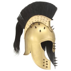 Casque de guerrier grec antique pour GN Laiton Acier 