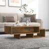 Table basse Chêne fumé 105x55x32 cm Bois d'ingénierie 