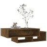 Table basse Chêne fumé 105x55x32 cm Bois d'ingénierie 