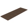 Panneaux muraux 12 pcs Marron 90x30 cm Tissu 3,24 m² 
