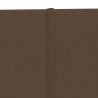 Panneaux muraux 12 pcs Marron 90x30 cm Tissu 3,24 m² 