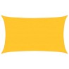 Voile d'ombrage 160 g/m² rectangulaire jaune 5x8 m PEHD 