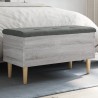 Banc de rangement sonoma gris 82x42x46 cm bois d'ingénierie 