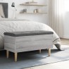 Banc de rangement sonoma gris 82x42x46 cm bois d'ingénierie 