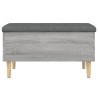 Banc de rangement sonoma gris 82x42x46 cm bois d'ingénierie 