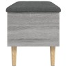 Banc de rangement sonoma gris 82x42x46 cm bois d'ingénierie 