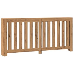 Cache-radiateur chêne artisanal 175x20x82 cm bois d'ingénierie 