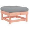 Repose-pied de jardin avec coussin bois massif douglas 