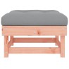 Repose-pied de jardin avec coussin bois massif douglas 
