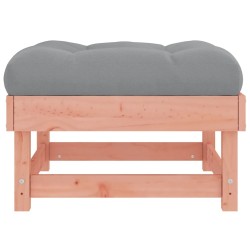 Repose-pied de jardin avec coussin bois massif douglas 