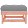 Repose-pied de jardin avec coussin bois massif douglas 