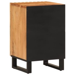 Armoire de salle de bain 38x34x58 cm bois massif d'acacia 