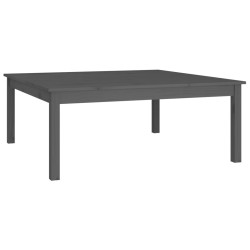 Table basse Gris 100x100x40 cm Bois massif de pin 
