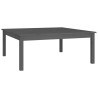 Table basse Gris 100x100x40 cm Bois massif de pin 
