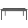 Table basse Gris 100x100x40 cm Bois massif de pin 
