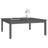 Table basse Gris 100x100x40 cm Bois massif de pin 