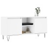 Meuble TV blanc 104x35x50 cm bois d'ingénierie 