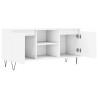 Meuble TV blanc 104x35x50 cm bois d'ingénierie 